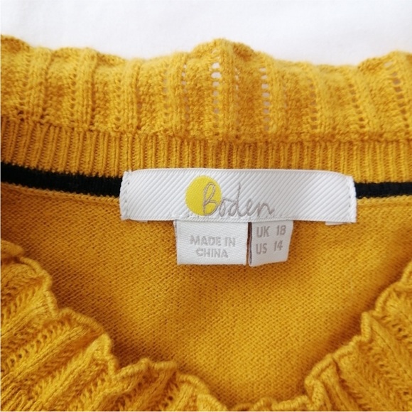 Boden Yellow Women's Cardigan Sweater - Picture 12 of 15